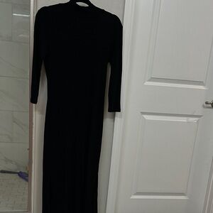 Banana republic Black 3/4 sleeve Women's midi sweater Dress